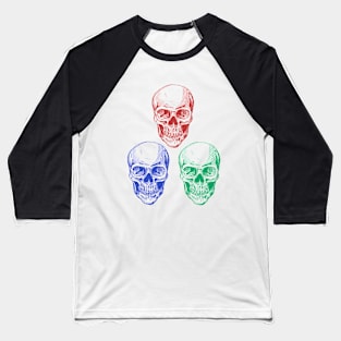 Skulls RGB Baseball T-Shirt